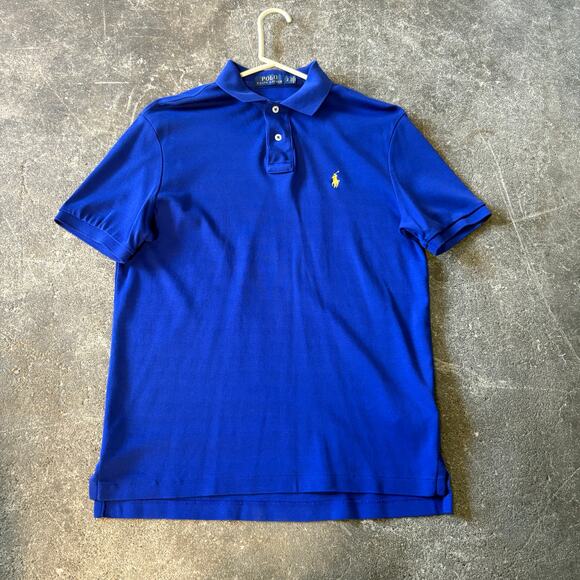 Ralph Lauren Polo Shirt Mens S Blue Small Pony Embroidered Preppy - Picture 1 of 8